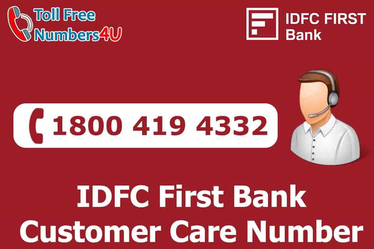 IDFC FIRST Bank Toll Free Number